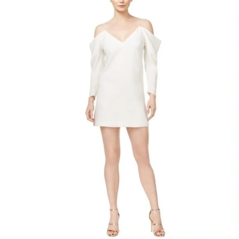 MARE MARE Belle V-Neck Cold-Shoulders Party Dress